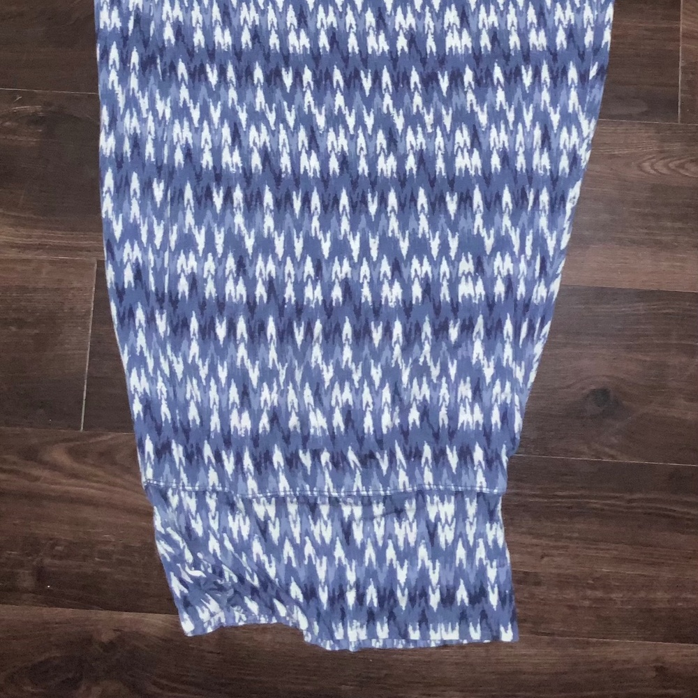 Blue printed Maxi skirt
